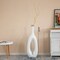 Frosted Fiberglass Tall Floor Vase - Decorative Vase for Modern Home Decor, Perfect for Living Room, Home Office, Bedroom, Kitchen, Coffee Bar, Farmhouse Decor, and Wedding Centerpieces